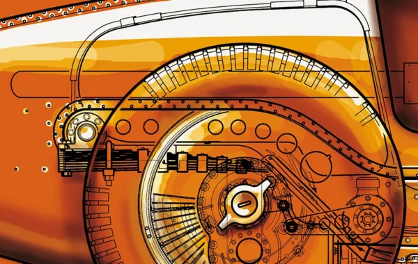 Impression d'art par Laurent Pierson - gros plan