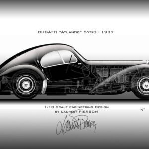 Atlantic « Type 57SC » – Tirage Noir seul